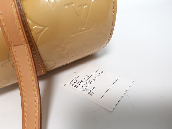 Louis Vuitton Vernis Bedford Hand Bag M91006 Vernis Monogram Yellow VI099914
