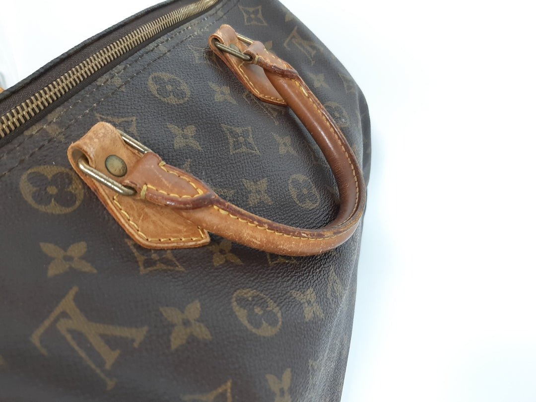 LOUIS VUITTON Speedy30 M41108 Monogram Hand Schultertasche Braun7