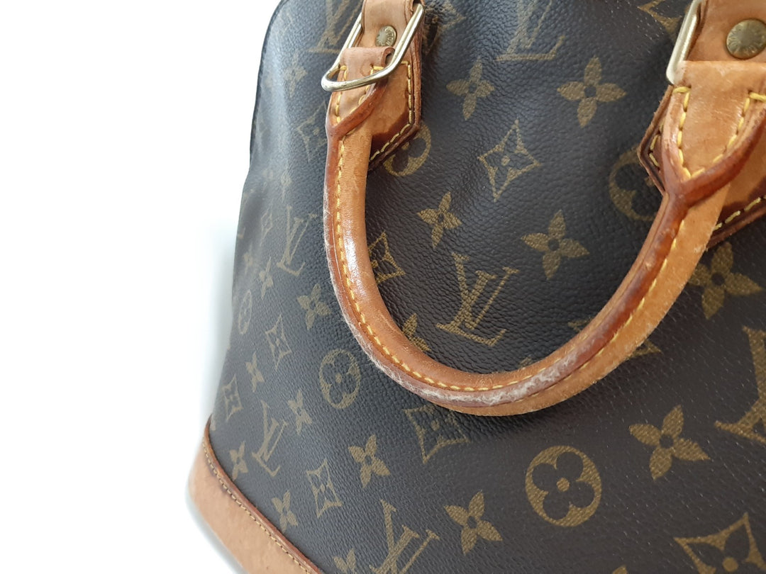Louis Vuitton Monogram Alma Hand Bag Purse M51130 LV BA094710