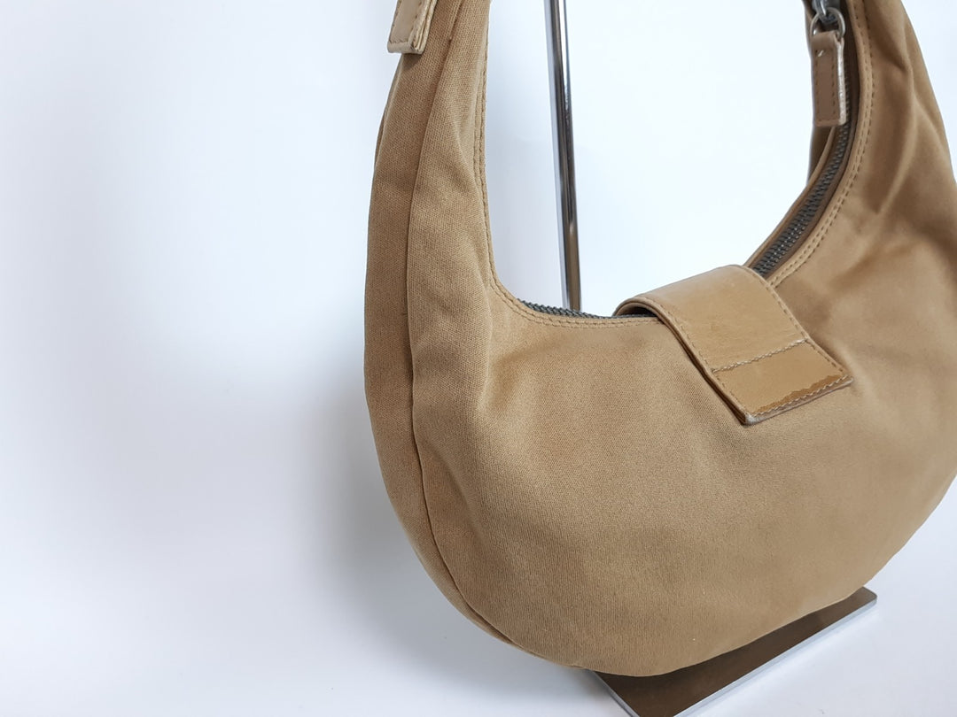 FENDI Baguette Hobo Shoulder Hand Bag Canvas Leather Brown Dust Bag6