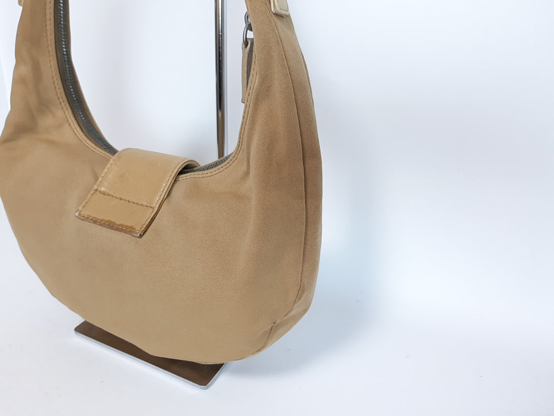 FENDI Baguette Hobo Shoulder Hand Bag Canvas Leather Brown Dust Bag7