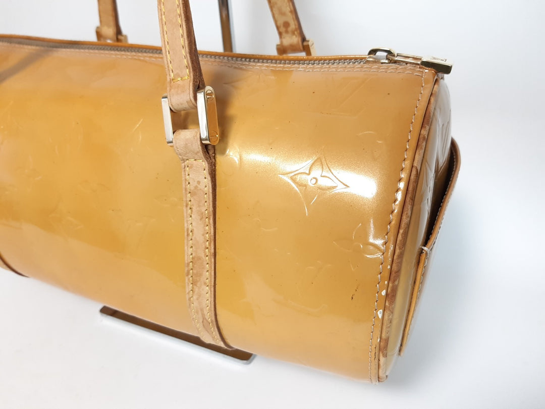 Louis Vuitton Vernis Bedford Hand Bag M91006 Vernis Monogram Yellow VI00727