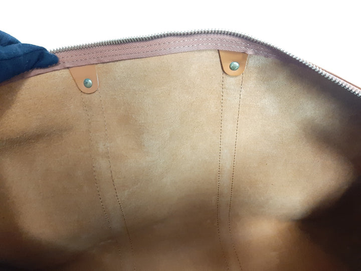 LOUIS VUITTON LV Monogram Epi Keepall 60 M42964 Brown MI1910 Boston Bag13