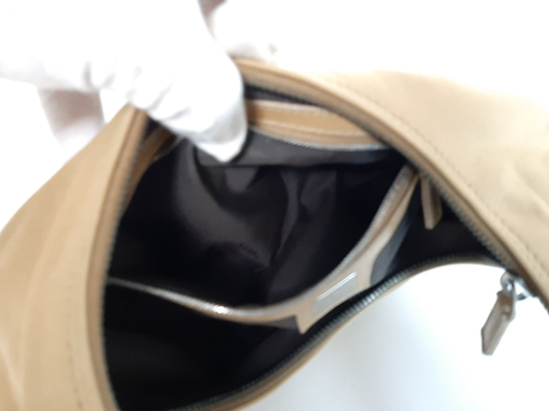 FENDI Baguette Hobo Shoulder Hand Bag Canvas Leather Brown Dust Bag15