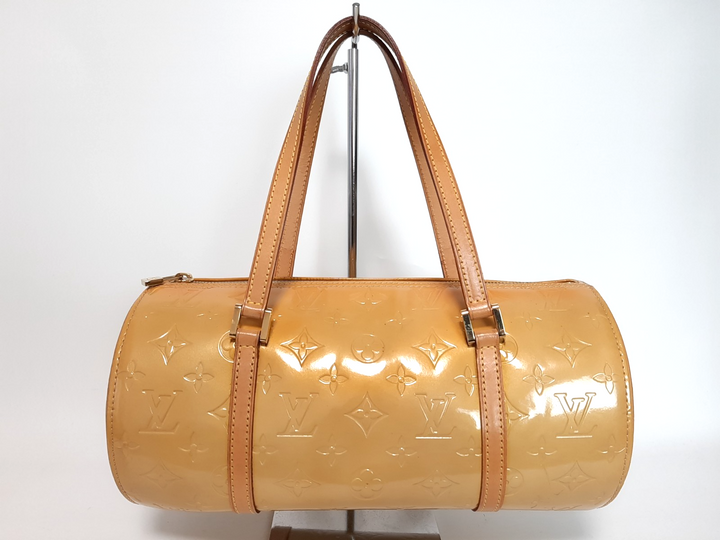 Louis Vuitton Vernis Bedford Hand Bag M91006 Vernis Monogram Yellow VI09990