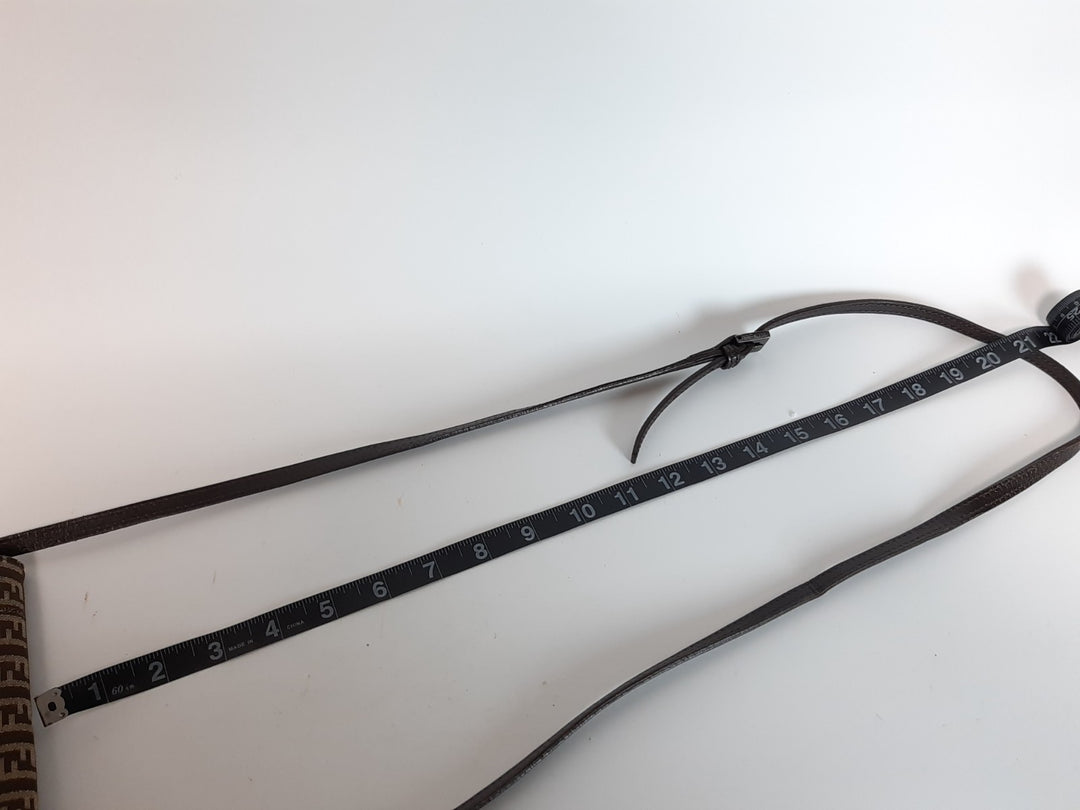 FENDI Zucca Mamma Baguette Shoulder Hand Bag Canvas Leather Brown11