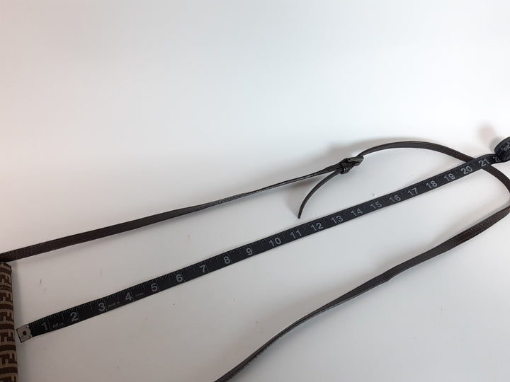 FENDI Zucca Mamma Baguette Shoulder Hand Bag Canvas Leather Brown11