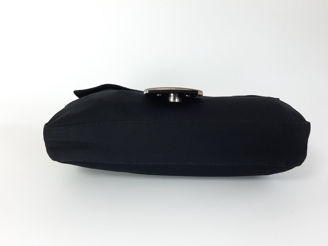 FENDI Zucca Mamma Baguette Shoulder Hand Bag Canvas Leather Black6