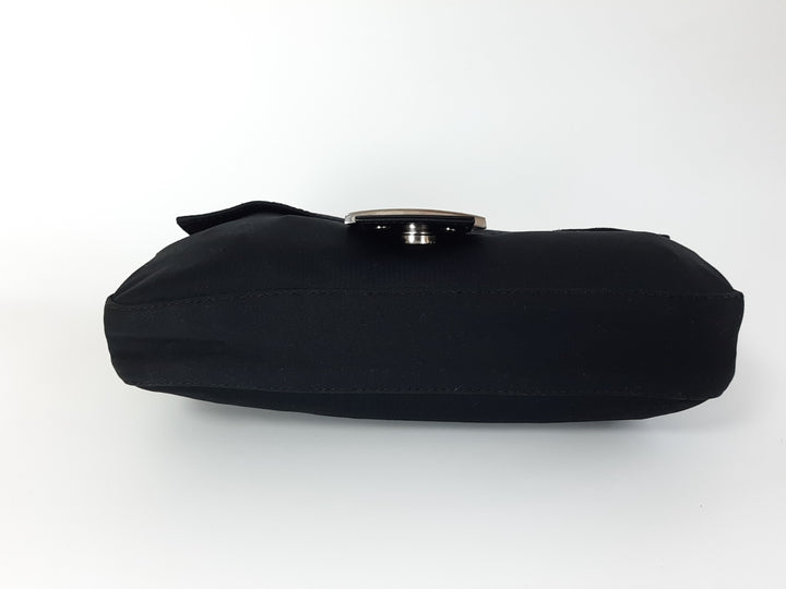 FENDI Zucca Mamma Baguette Shoulder Hand Bag Canvas Leather Black6